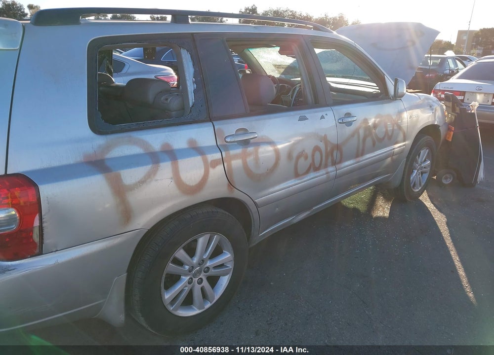 2006 TOYOTA HIGHLANDER HYBRID LIMITED V6 VIN: JTEDW21A660004254