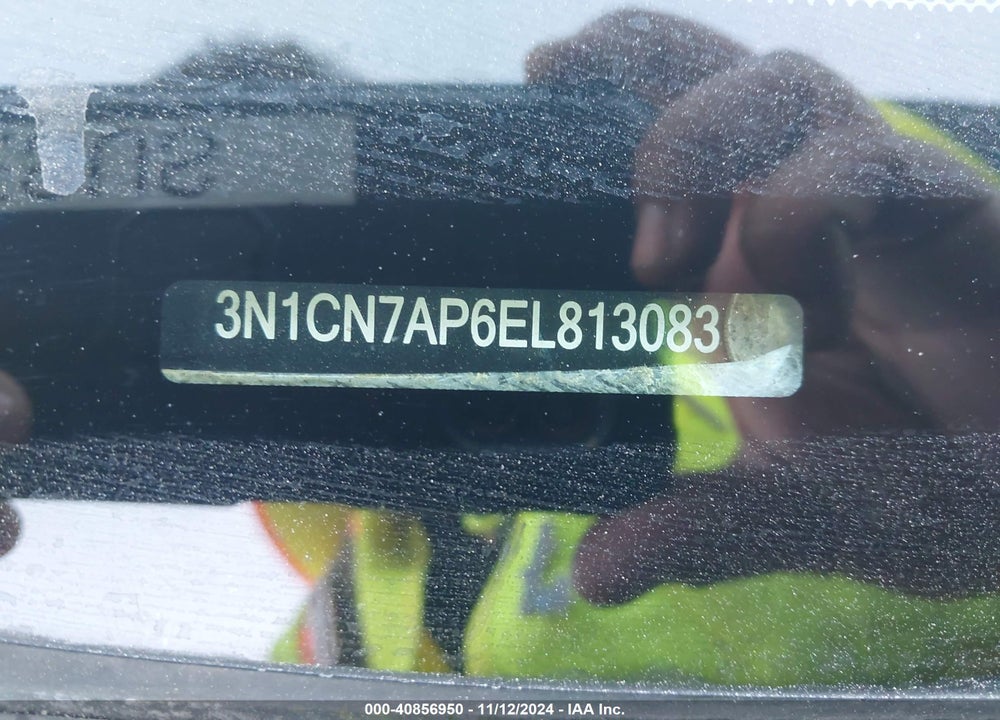 2014 NISSAN VERSA VIN: 3N1CN7AP6EL813083