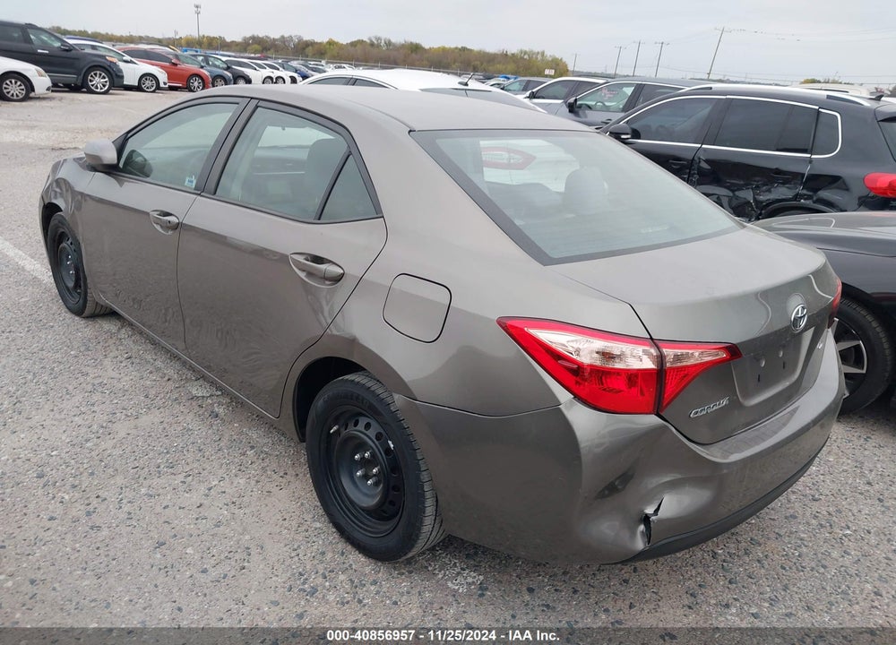 2018 TOYOTA COROLLA LE VIN: 2T1BURHE0JC026526