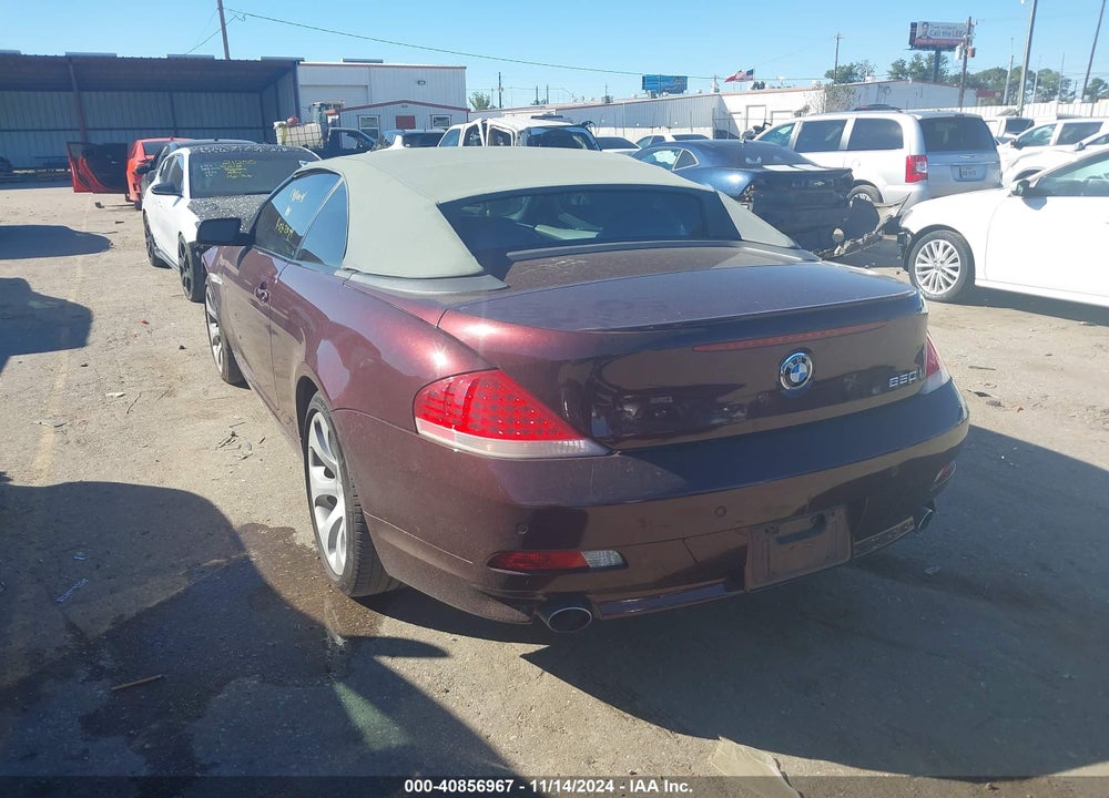 2006 BMW 650I VIN: WBAEK134X6CN78499