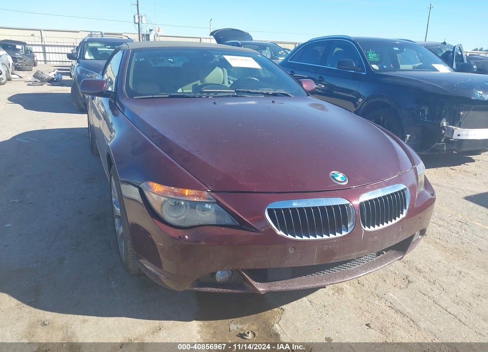 2006 BMW 650I VIN: WBAEK134X6CN78499