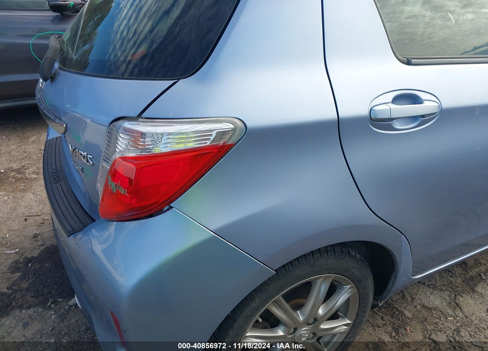 2012 TOYOTA YARIS SE VIN: JTDKTUD39CD541430