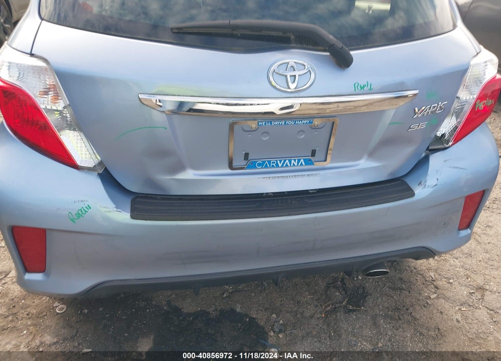 2012 TOYOTA YARIS SE VIN: JTDKTUD39CD541430