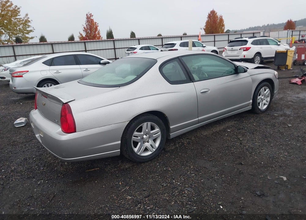 2007 CHEVROLET MONTE CARLO LT VIN: 2G1WK15K279263359