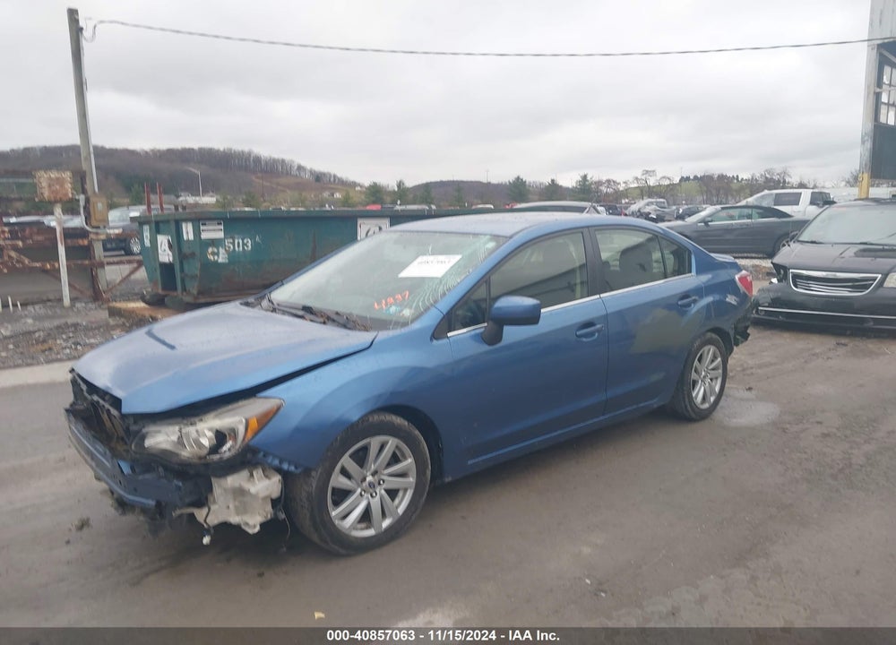 2016 SUBARU IMPREZA 2.0I PREMIUM VIN: JF1GJAB63GH004337