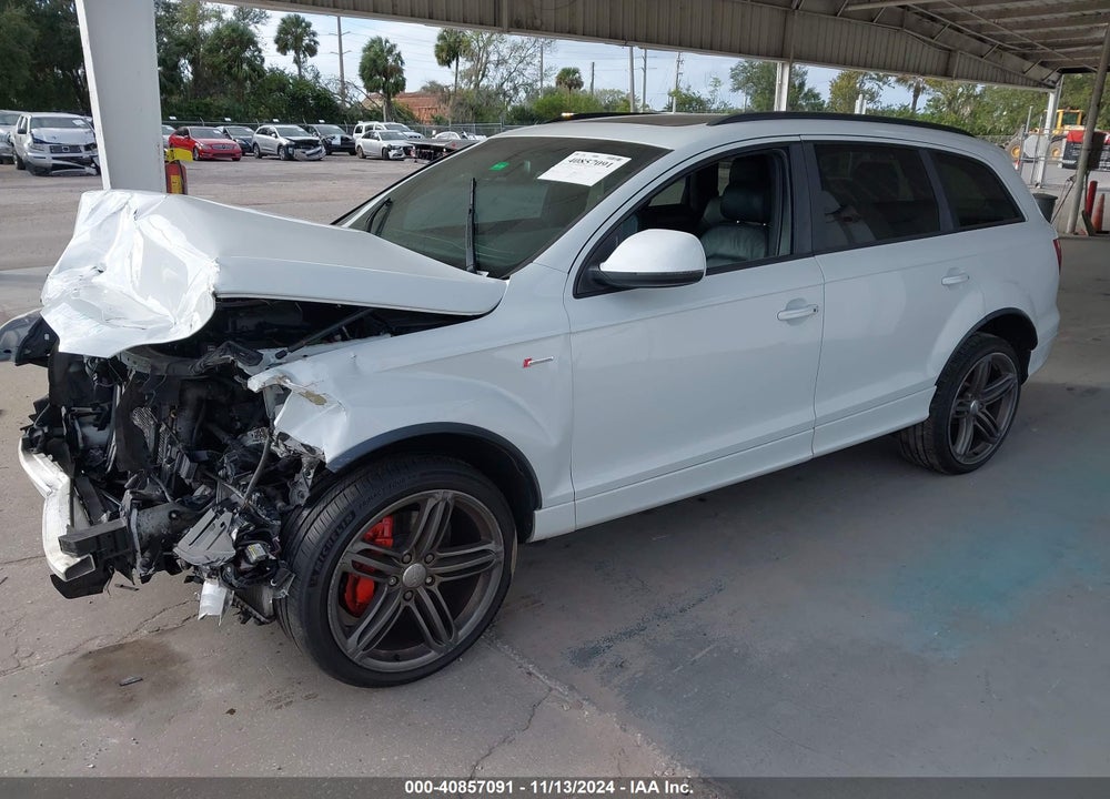 2013 AUDI Q7 3.0T S LINE PRESTIGE VIN: WA1DGAFE6DD012202