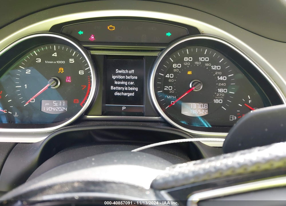 2013 AUDI Q7 3.0T S LINE PRESTIGE VIN: WA1DGAFE6DD012202