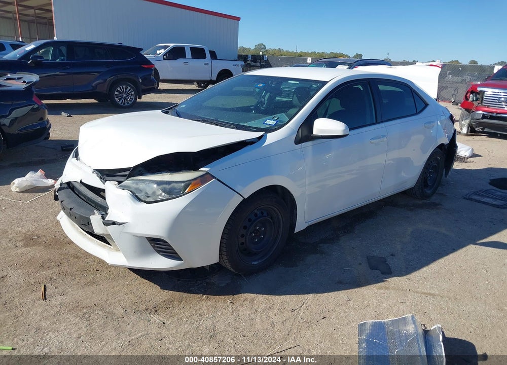 2016 TOYOTA COROLLA LE VIN: 5YFBURHE6GP426843