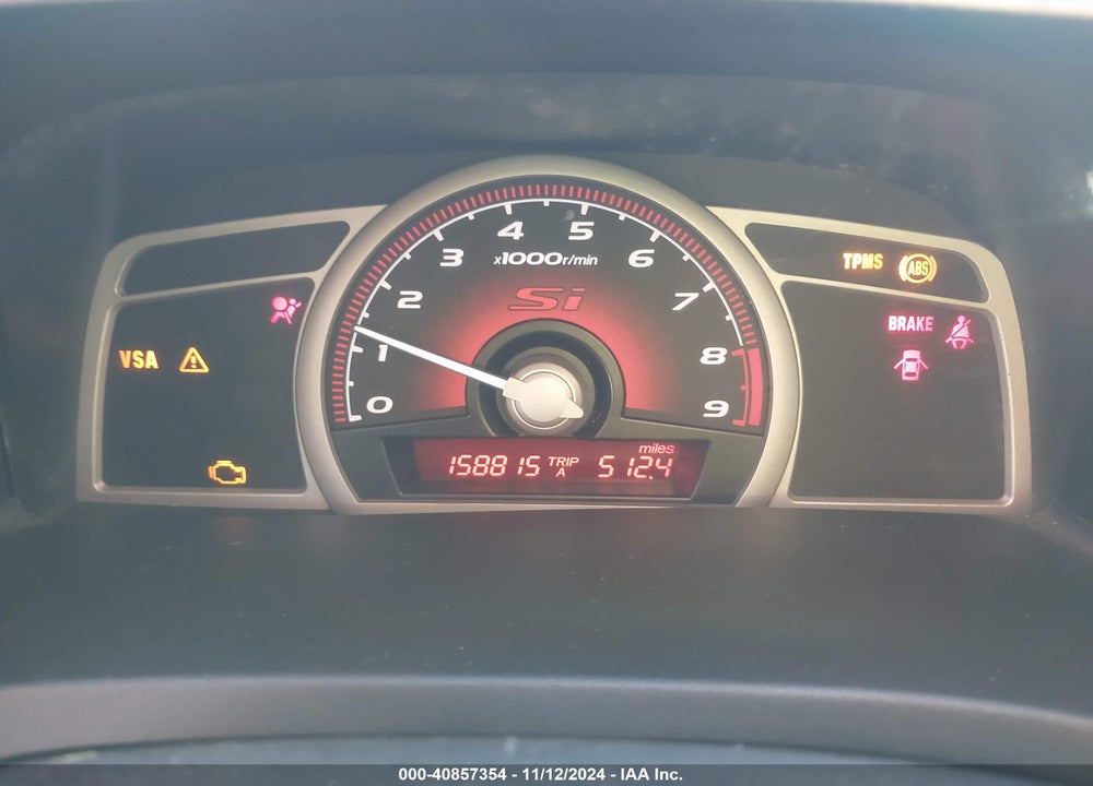 2009 HONDA CIVIC SI VIN: 2HGFA55519H702542