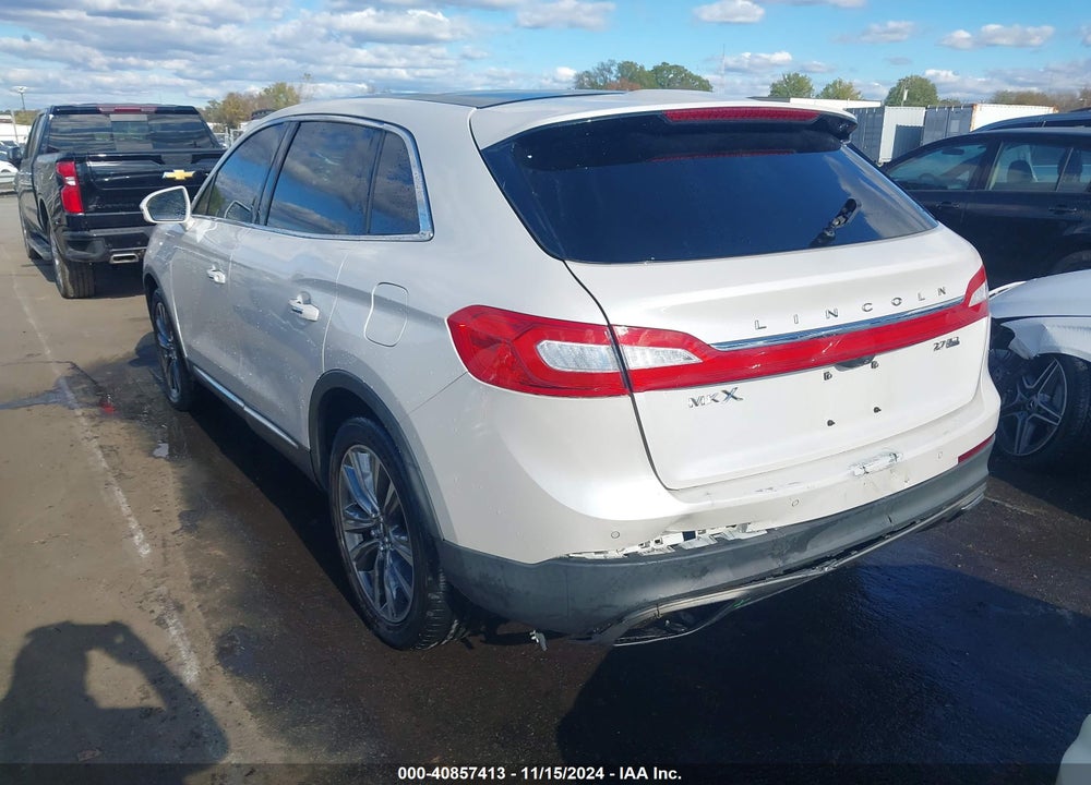 2016 LINCOLN MKX RESERVE VIN: 2LMTJ8LP0GBL75705