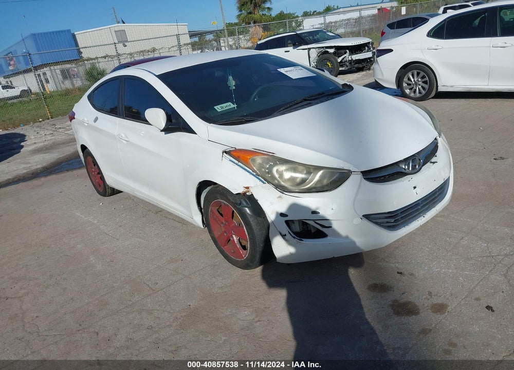 2013 HYUNDAI ELANTRA GLS VIN: 5NPDH4AE2DH311594