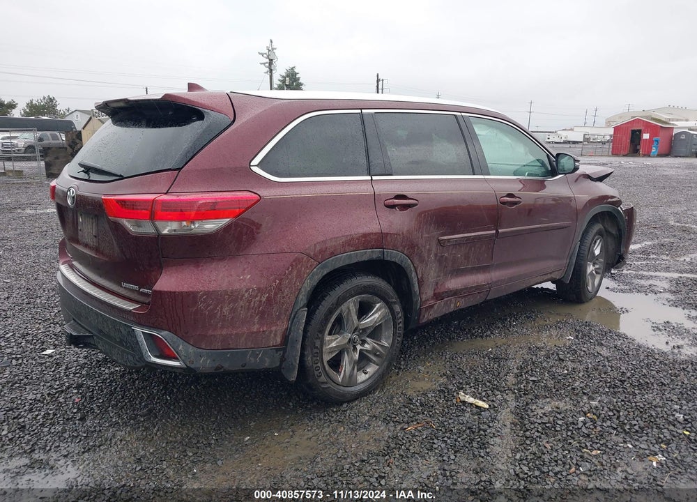 2017 TOYOTA HIGHLANDER LIMITED/PLATINUM VIN: 5TDDZRFH5HS387131