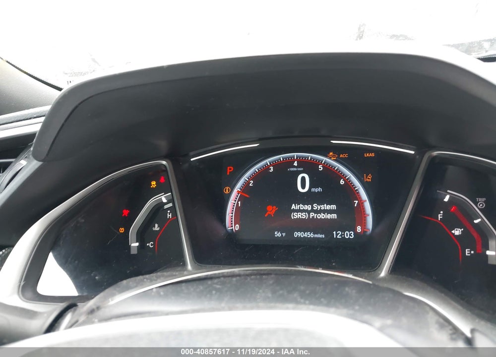 2019 HONDA CIVIC SPORT VIN: 2HGFC2F86KH541290