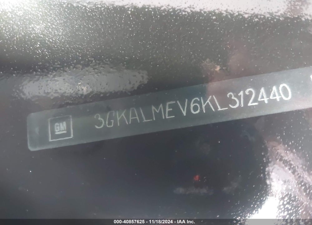 2019 GMC TERRAIN SLE VIN: 3GKALMEV6KL312440