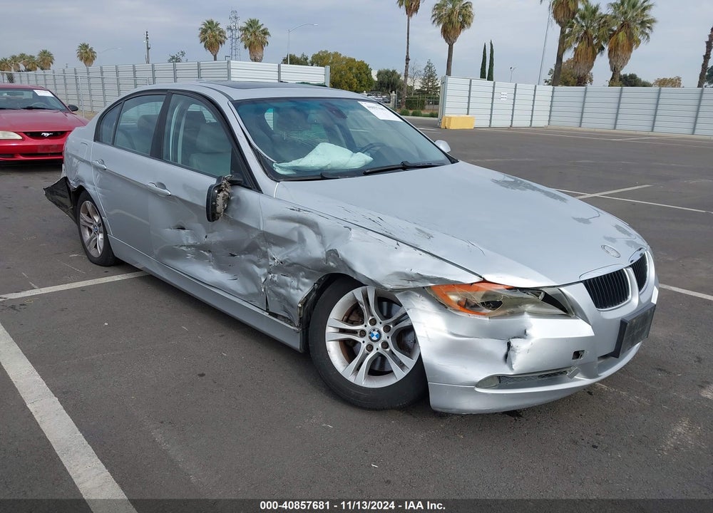 2008 BMW 328I VIN: WBAVA37528NL44012