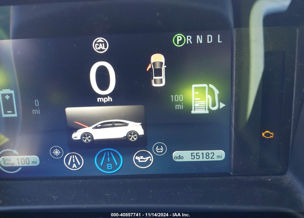 2012 CHEVROLET VOLT VIN: 1G1RA6E48CU124509