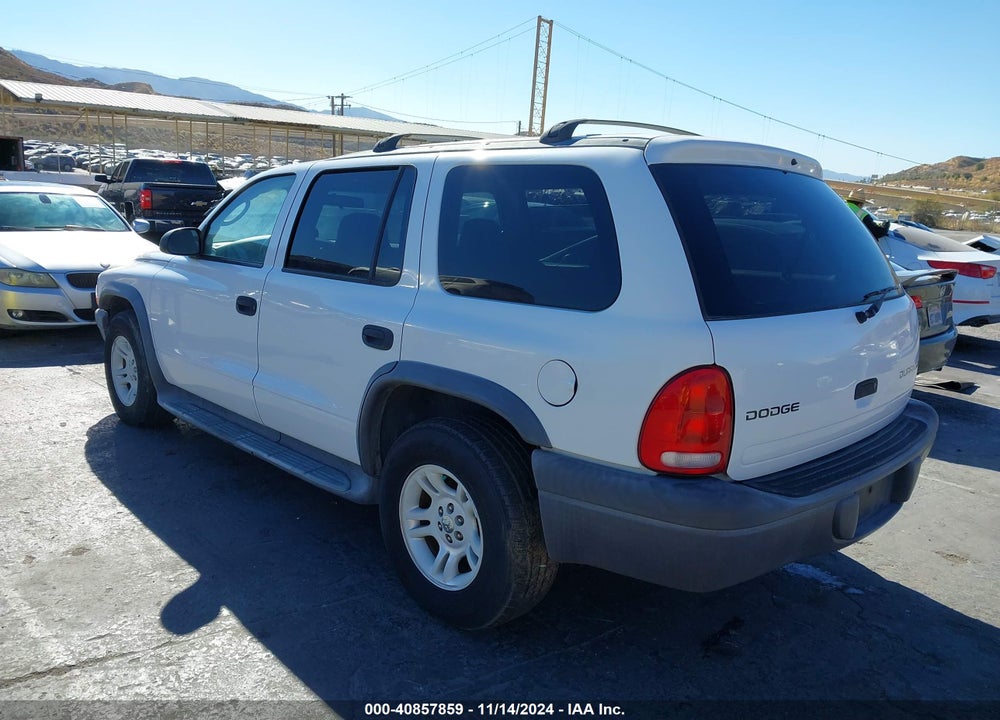 2003 DODGE DURANGO SPORT/SXT VIN: 1D4HR38N63F613559
