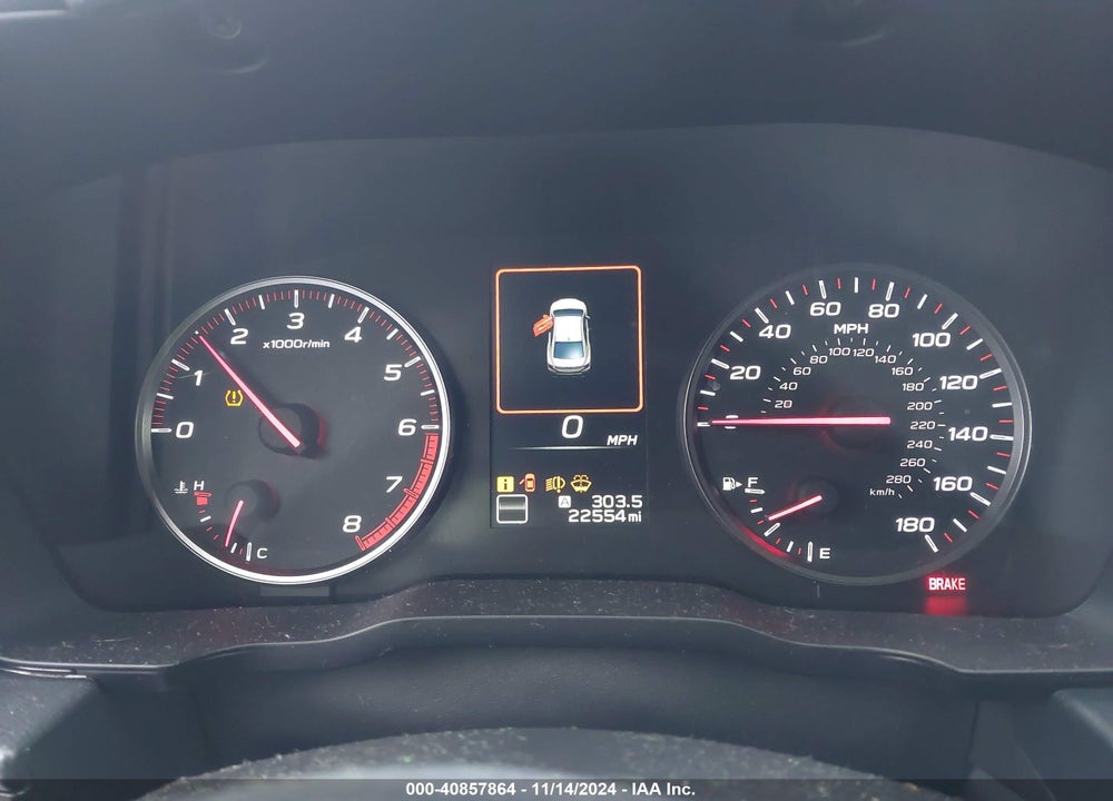 2022 SUBARU WRX VIN: JF1VBAA69N9012312