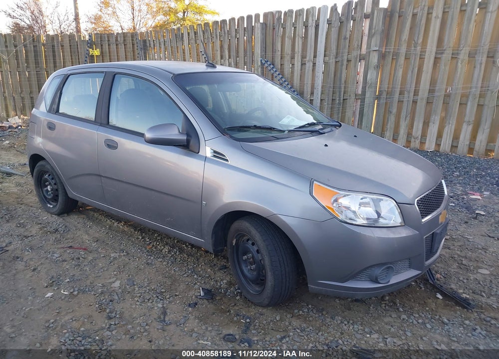 2009 CHEVROLET AVEO LT VIN: KL1TD66E89B344661