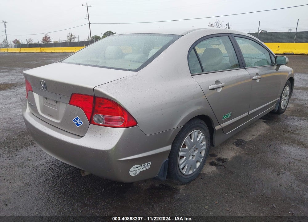 2006 HONDA CIVIC GX VIN: 1HGFA46586L000032