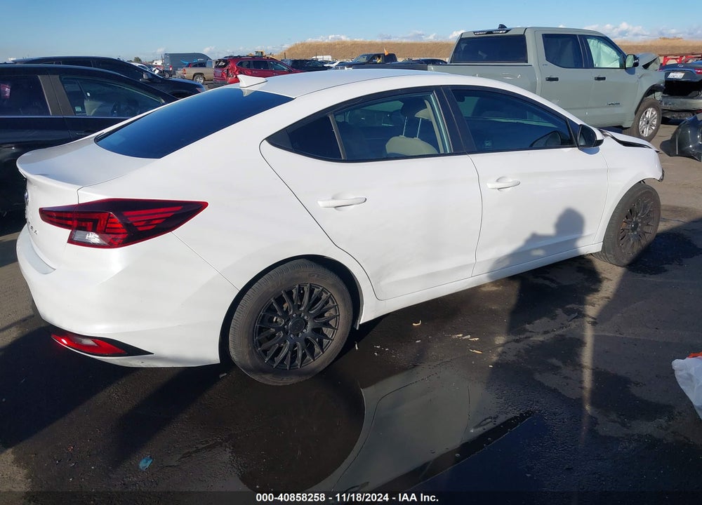2019 HYUNDAI ELANTRA SEL VIN: 5NPD84LF9KH456179