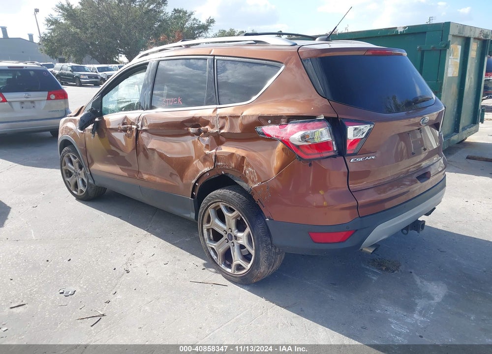 2017 FORD ESCAPE TITANIUM VIN: 1FMCU9J95HUA78485