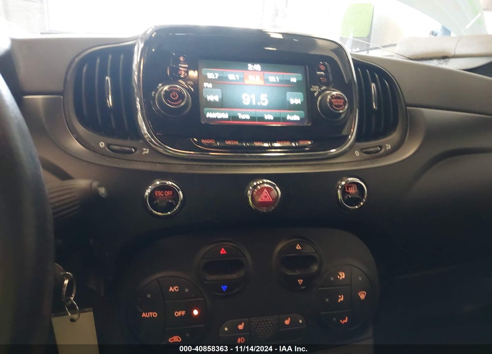 2017 FIAT 500E BATTERY ELECTRIC VIN: 3C3CFFGE7HT546071
