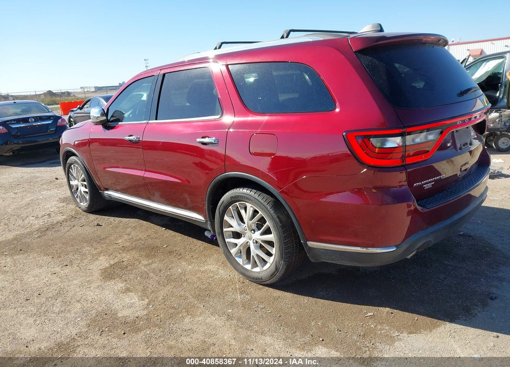 2016 DODGE DURANGO SXT VIN: 1C4RDHAG3GC459666