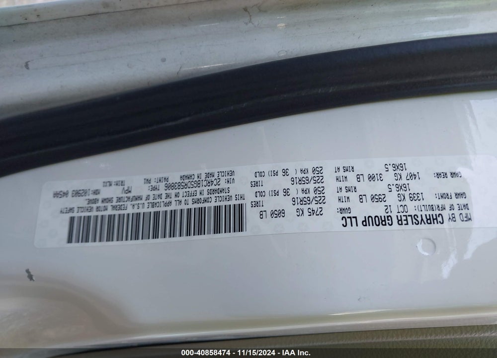 2013 CHRYSLER TOWN & COUNTRY TOURING VIN: 2C4RC1BG5DR583806