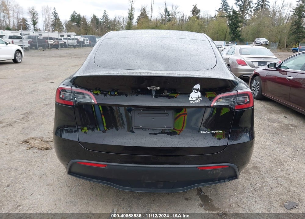 2021 TESLA MODEL Y LONG RANGE DUAL MOTOR ALL-WHEEL DRIVE VIN: 5YJYGDEE8MF288268