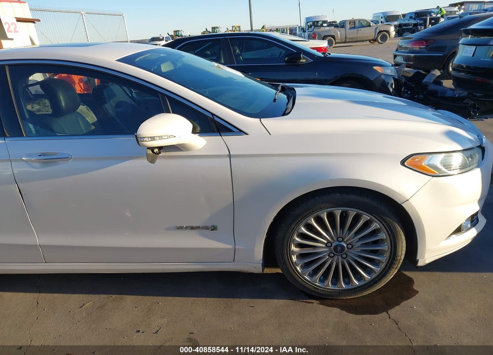 2013 FORD FUSION HYBRID TITANIUM VIN: 3FA6P0RU1DR337588