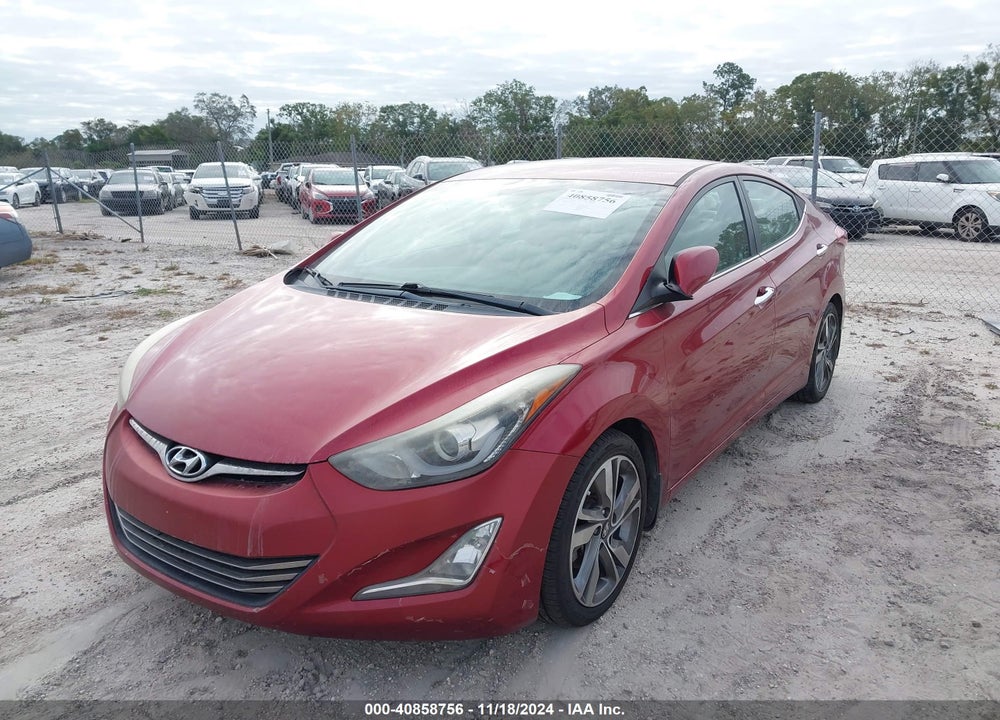 2014 HYUNDAI ELANTRA LIMITED VIN: 5NPDH4AE5EH519972