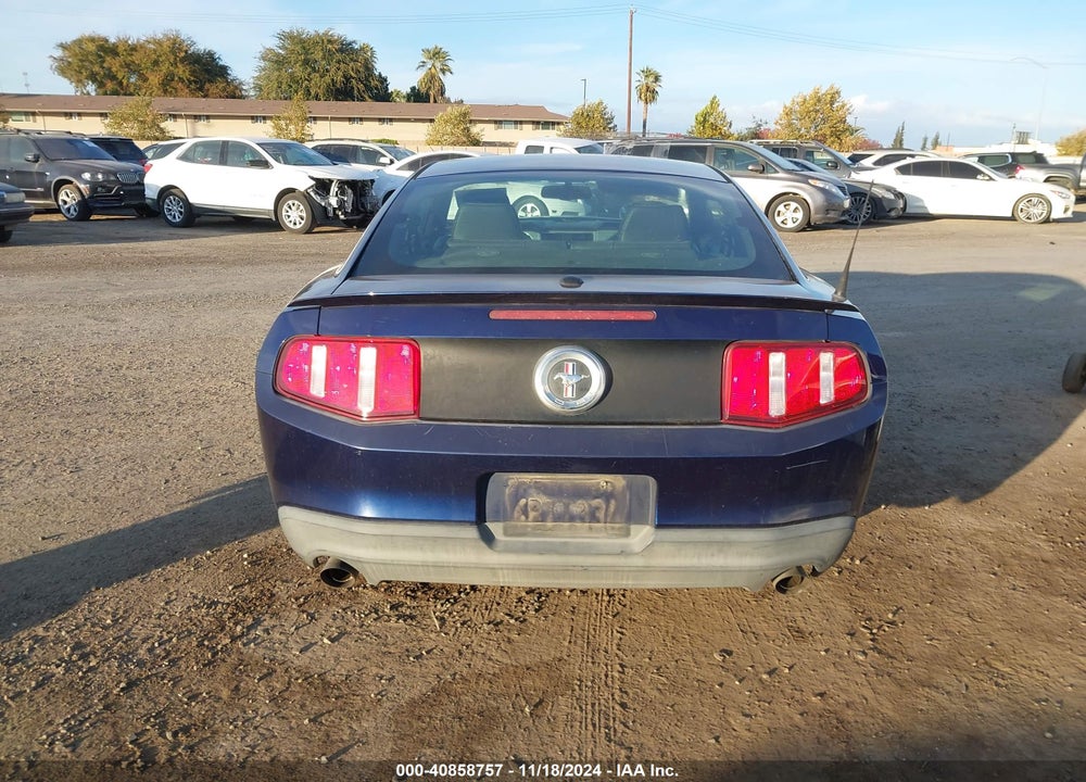 2011 FORD MUSTANG V6 PREMIUM VIN: 1ZVBP8AMXB5146879