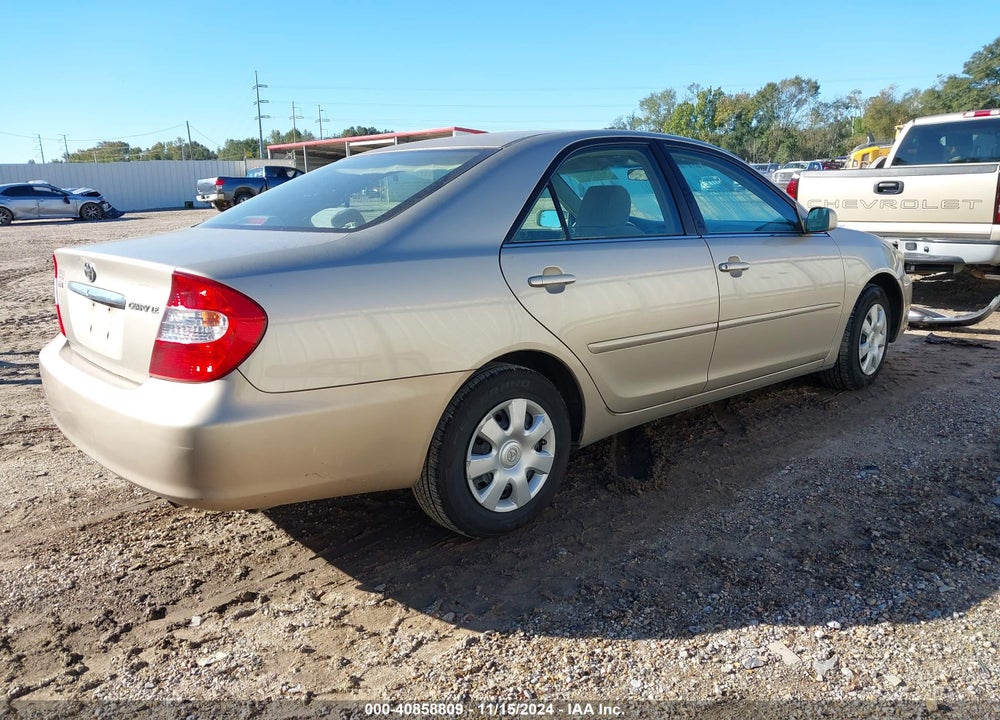 2004 TOYOTA CAMRY LE VIN: 4T1BE32K84U362100