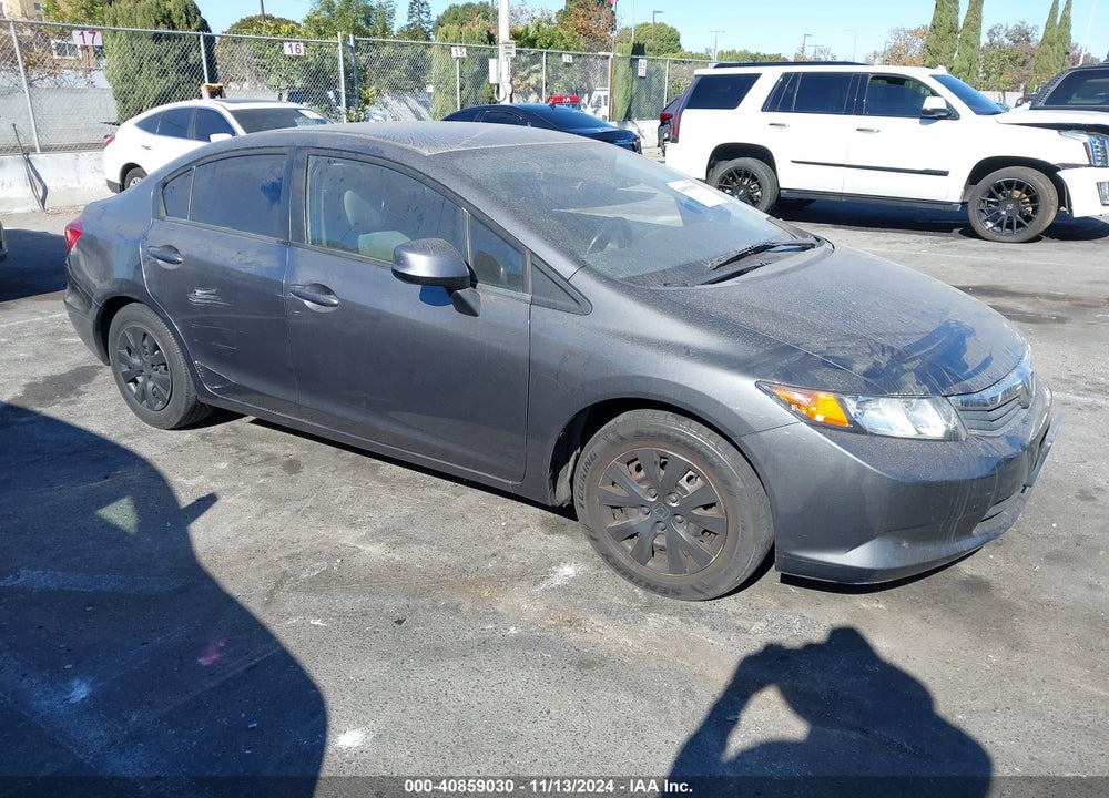 2012 HONDA CIVIC LX VIN: 19XFB2F55CE385991