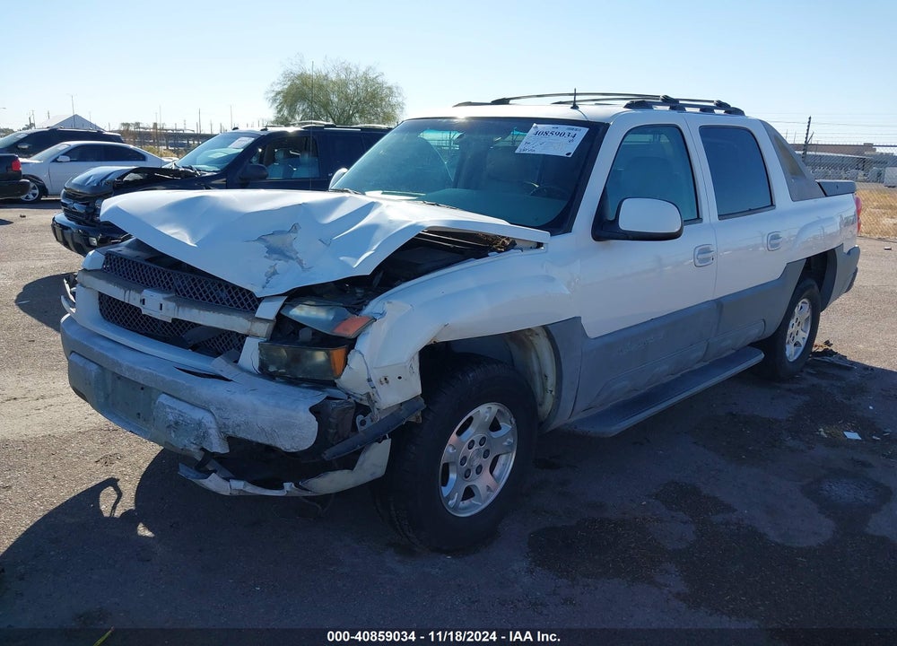 2002 CHEVROLET AVALANCHE 1500 VIN: 3GNEK13T02G260920