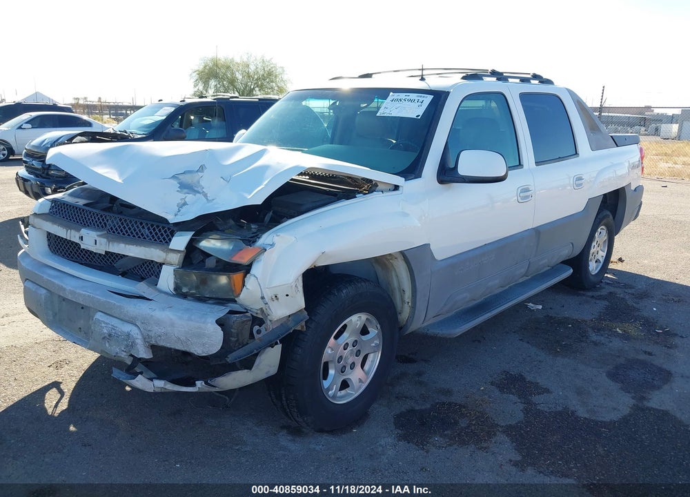 2002 CHEVROLET AVALANCHE 1500 VIN: 3GNEK13T02G260920
