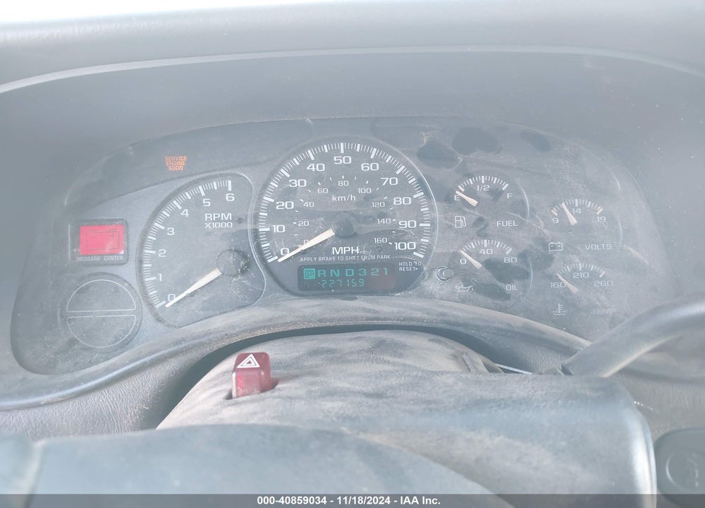 2002 CHEVROLET AVALANCHE 1500 VIN: 3GNEK13T02G260920