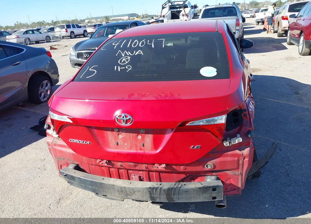 2015 TOYOTA COROLLA LE VIN: 2T1BURHE7FC440975