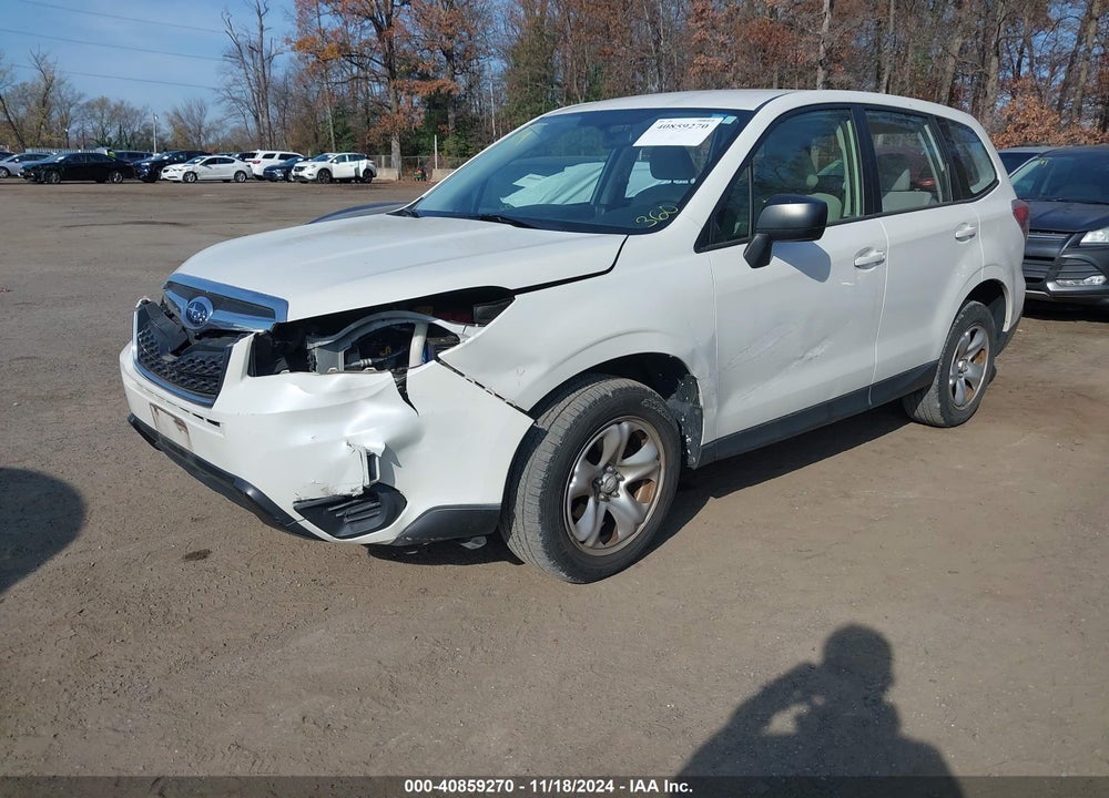 2016 SUBARU FORESTER 2.5I VIN: JF2SJAAC0GG529200