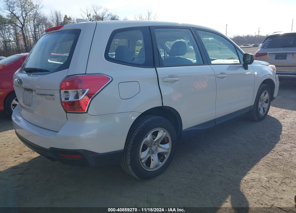 2016 SUBARU FORESTER 2.5I VIN: JF2SJAAC0GG529200