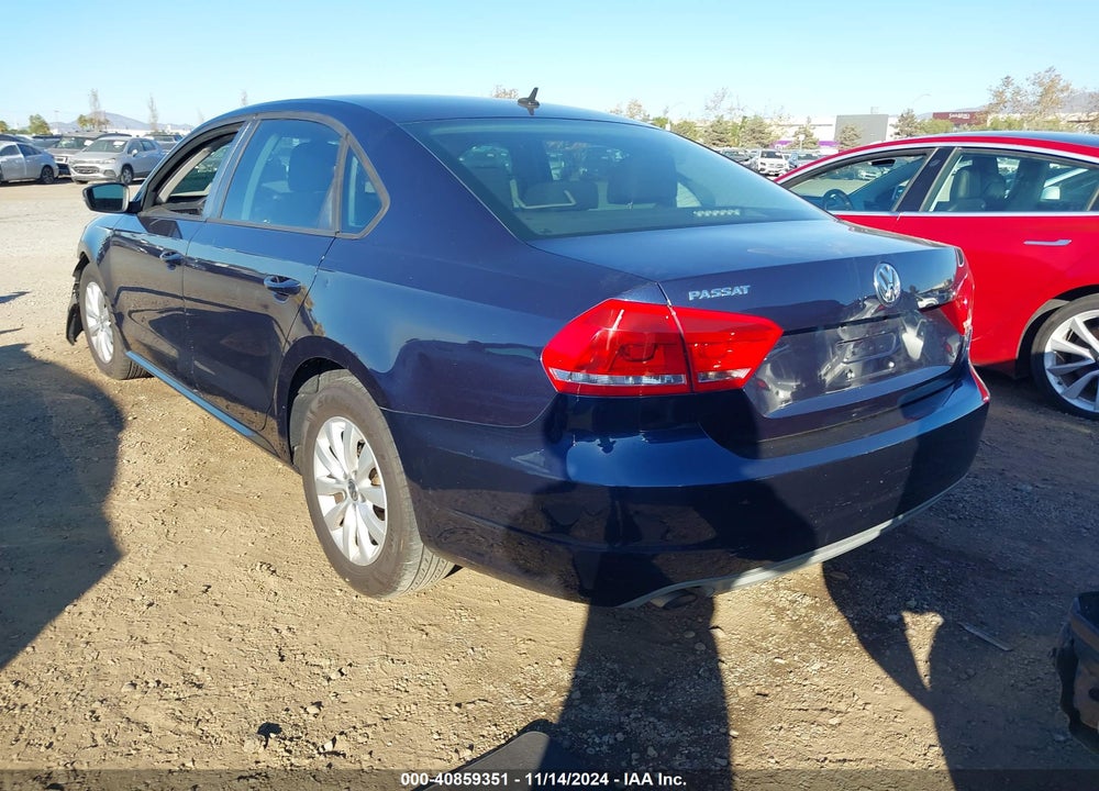 2013 VOLKSWAGEN PASSAT 2.5L S VIN: 1VWAP7A32DC102810