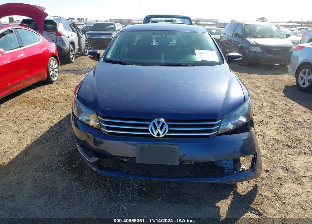 2013 VOLKSWAGEN PASSAT 2.5L S VIN: 1VWAP7A32DC102810