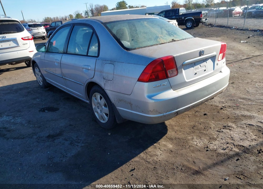 2002 HONDA CIVIC EX VIN: 1HGES26762L062859