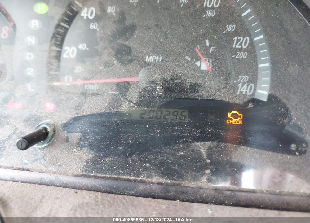 2002 TOYOTA CAMRY XLE V6 VIN: JTDBF30K820003791