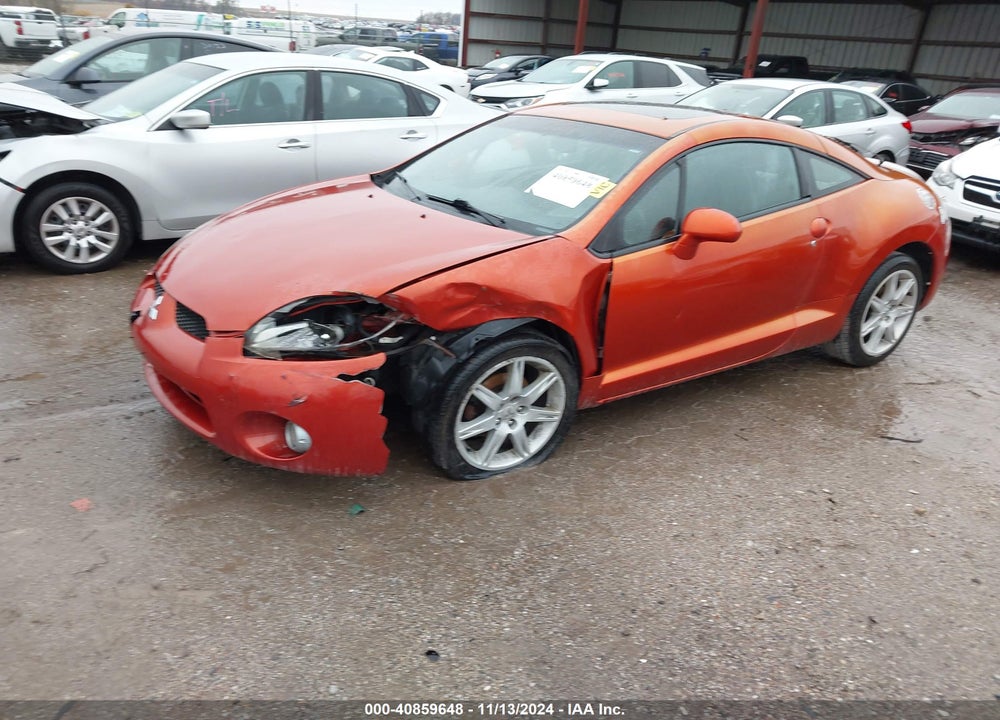 2007 MITSUBISHI ECLIPSE GT VIN: 4A3AK34T27E006364
