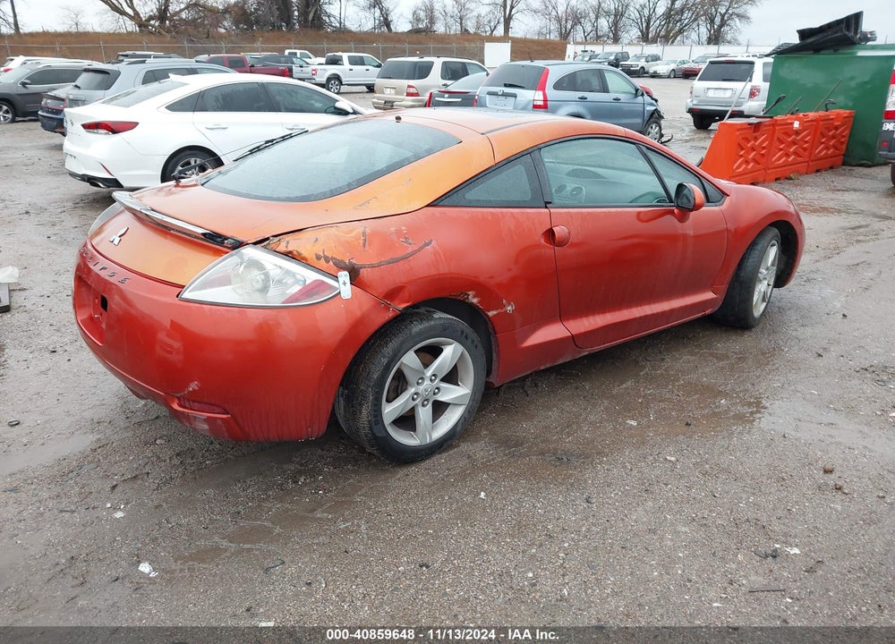 2007 MITSUBISHI ECLIPSE GT VIN: 4A3AK34T27E006364