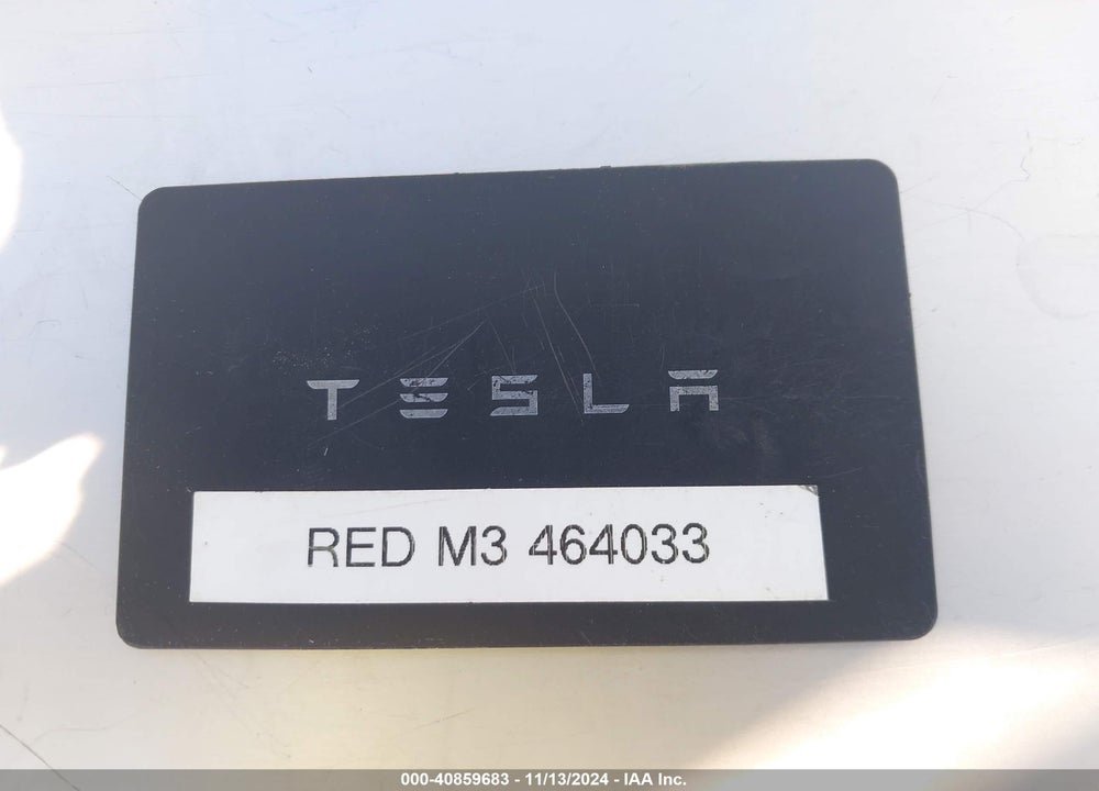 2019 TESLA MODEL 3 LONG RANGE/MID RANGE/STANDARD RANGE/STANDARD RANGE PLUS VIN: 5YJ3E1EA6KF464033