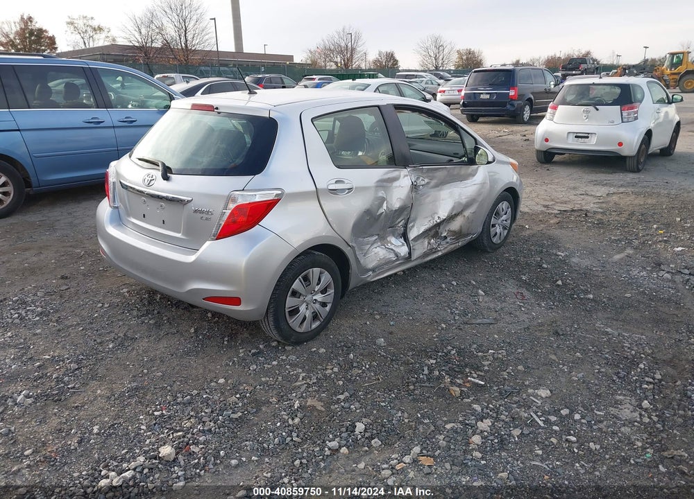 2014 TOYOTA YARIS LE (TMC/CBU PLANT) VIN: JTDKTUD39ED587794