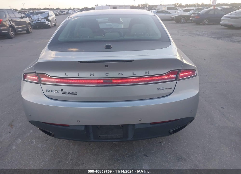 2016 LINCOLN MKZ VIN: 3LN6L2G96GR606197